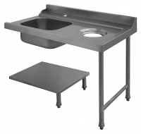 Стол для грязной посуды Elettrobar PALS 120 DX